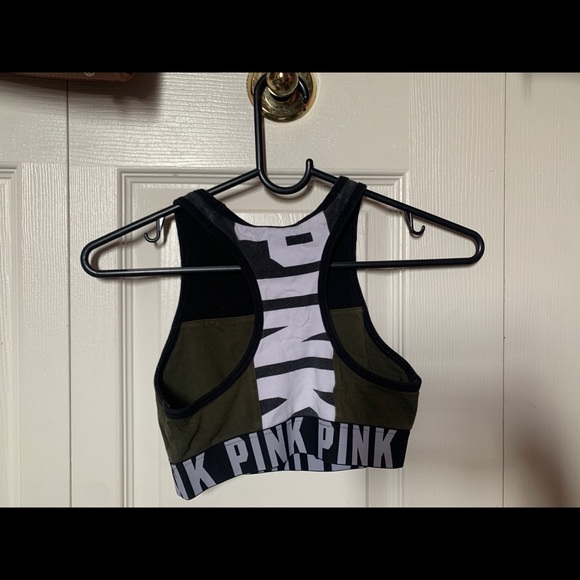 Pink Victoria Secret Green Sports Bra - Picture 3 of 3